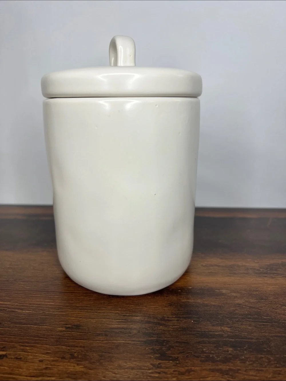 Rae Dunn White Ceramic 'GOODIES' Canister with Lid